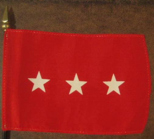 Three Star Army General Flag
