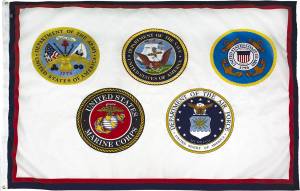 5 Branch Armed Forces Flag