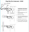 boat flag clips for halyard