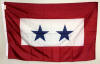 Blue Star Flag Two Stars