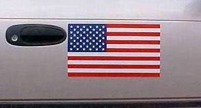 American Flag Car Magnet