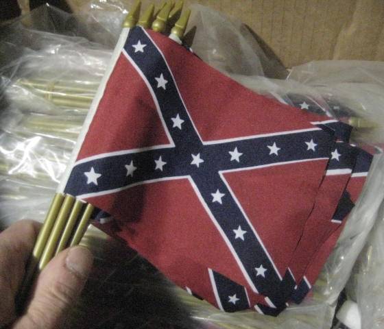 Confederate hand held flag
