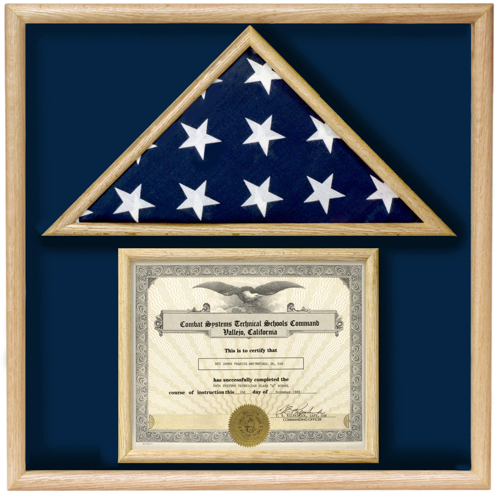 Flag Display Case For Certificate