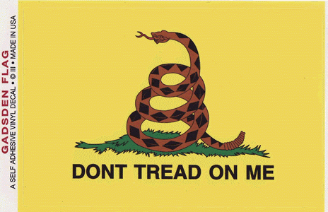 Don't Tread On Me Flag Stickers