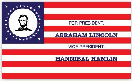 Lincoln Campaign Flag