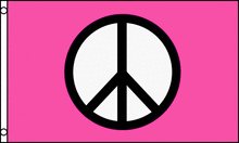 pink peace flag