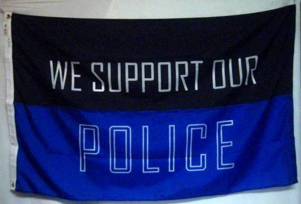 Support our police flag
