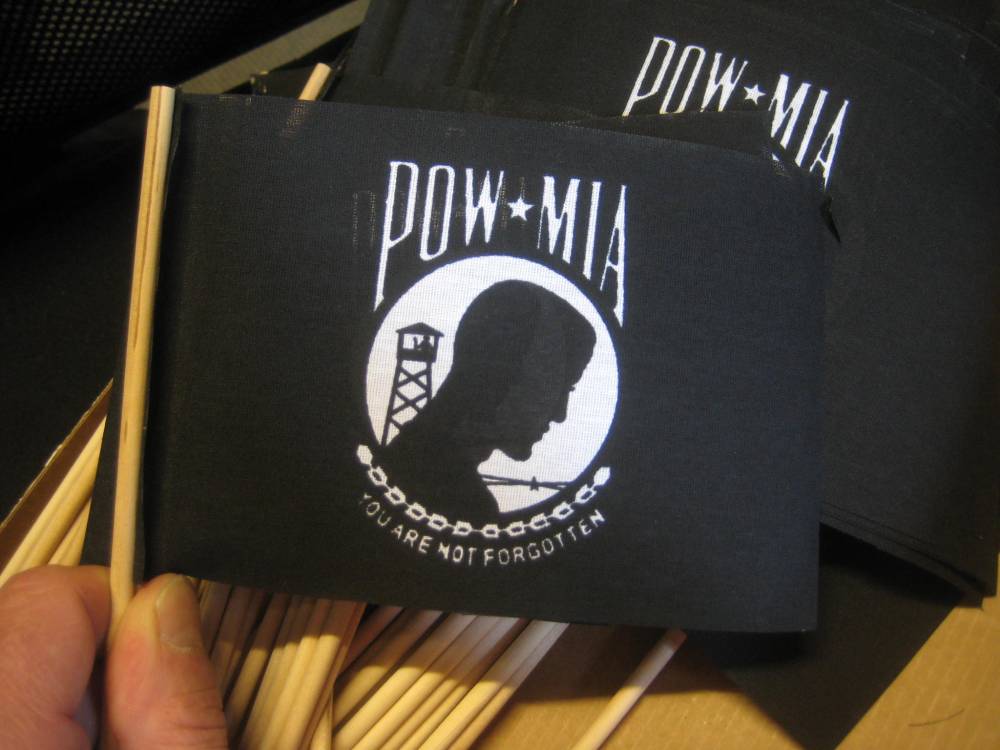 POW Stick flag