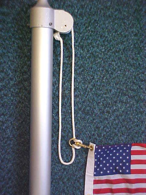How to re-rope a flagpole, rerope a flagpole
