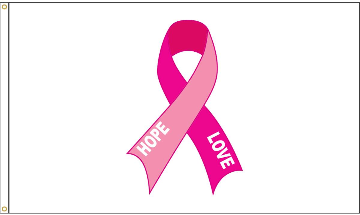 Breast Cancer Awareness Flag