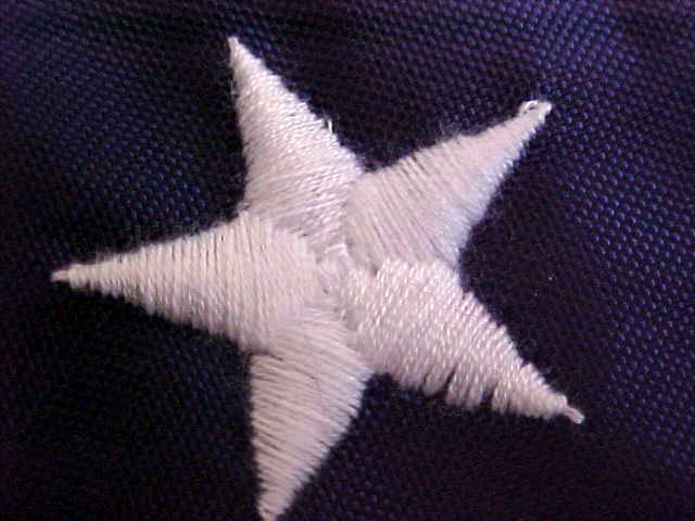 embroidered stars